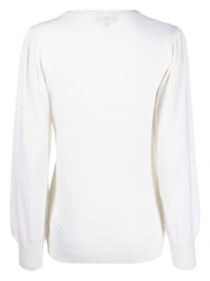 Sweter wełniany Fay biały