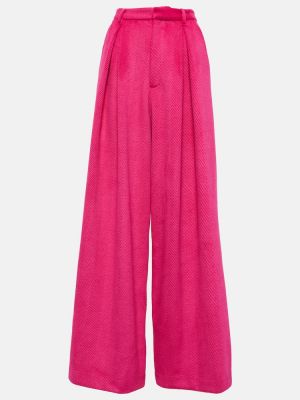 Παντελόνι με ψηλή μέση σε φαρδιά γραμμή Giuseppe Di Morabito ροζ