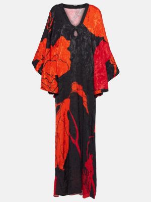 Robe mi-longue à fleurs en jacquard Johanna Ortiz