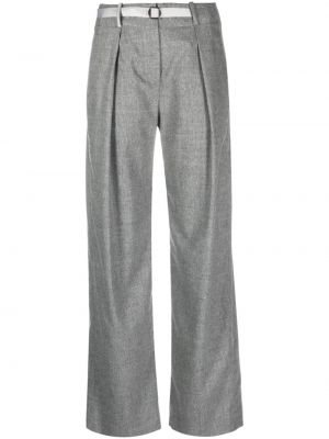 Rovné kalhoty Peserico šedé