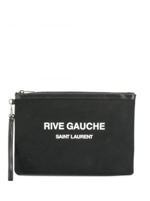 Bolso clutch con estampado Saint Laurent