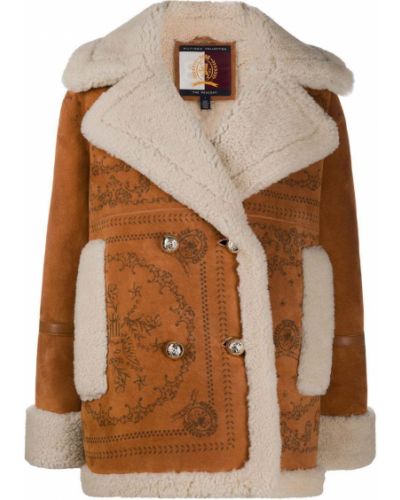 Пальто двубортное Hilfiger Collection, коричневое