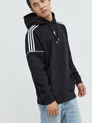 Pamut melegítő felső Adidas Originals fekete