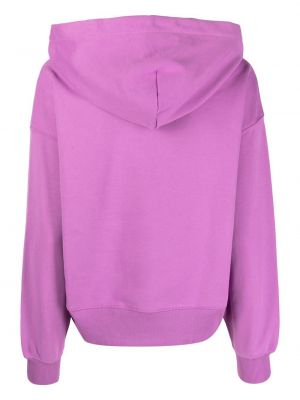 Kapučdžemperis ar apdruku Calvin Klein Jeans violets