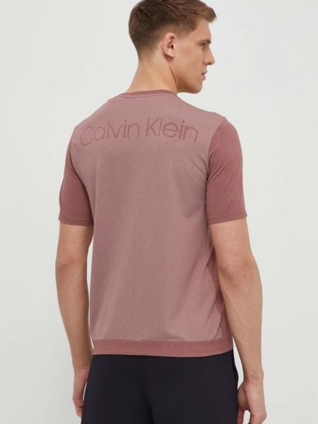 Póló Calvin Klein Performance rózsaszín