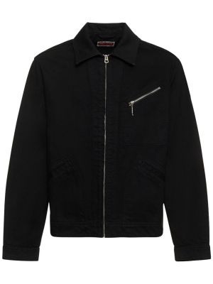 Bavlněná džínová bunda Kenzo Paris černá