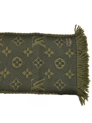 Jedwabna szal Louis Vuitton Vintage zielona