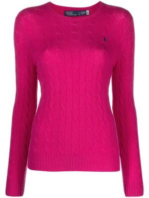 Вълнен пуловер Polo Ralph Lauren розово