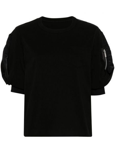 Trøje t-shirt Sacai sort