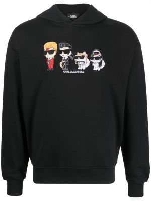 Hoodie Karl Lagerfeld svart