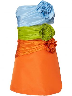 Коктейлна рокля на цветя Carolina Herrera