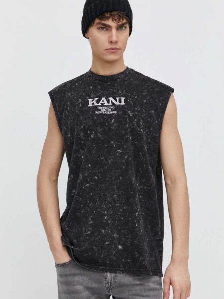 Bombažna majica Karl Kani črna