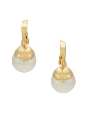 Fülbevaló gyöngyökkel Serpui aranyszínű