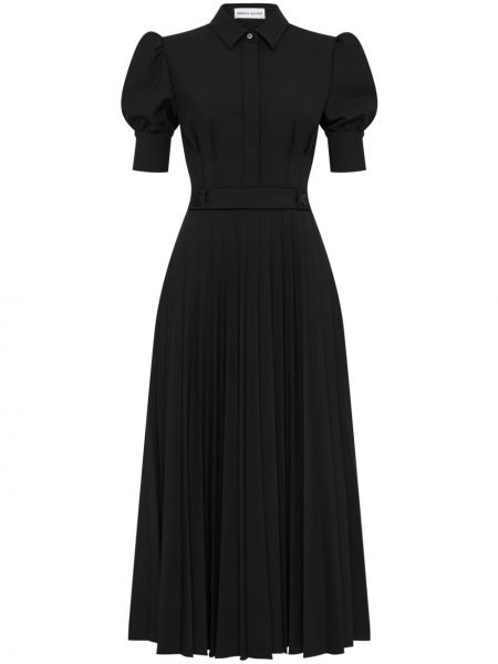 Plisované midi šaty Rebecca Vallance černé
