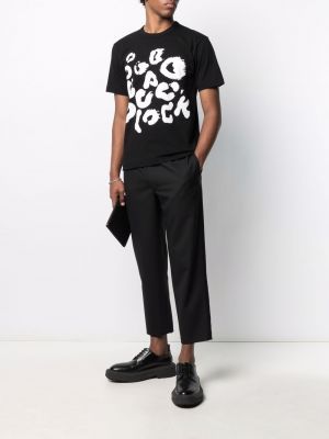 Camiseta con estampado con estampado abstracto Black Comme Des Garçons negro