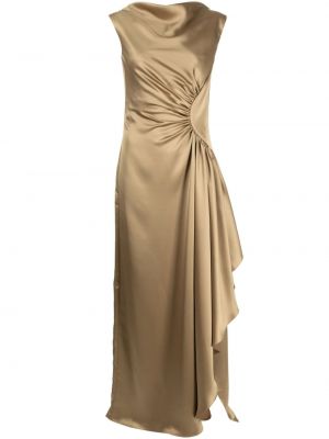 Sukienka wieczorowa asymetryczna Amsale złota