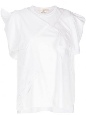 Ασύμμετρη μπλούζα Comme Des Garçons λευκό