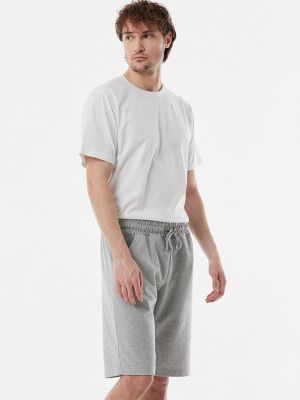 Кружевные шорты с карманами Fullamoda серые