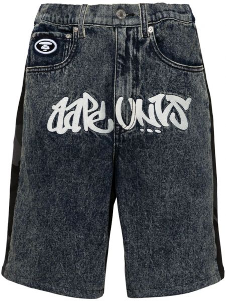 Denimshorts Aape By *a Bathing Ape® blå