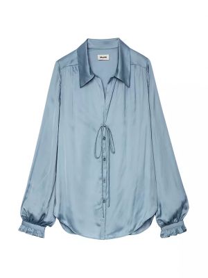 Атласная блузка с длинными рукавами Tilan Zadig & Voltaire, nuage