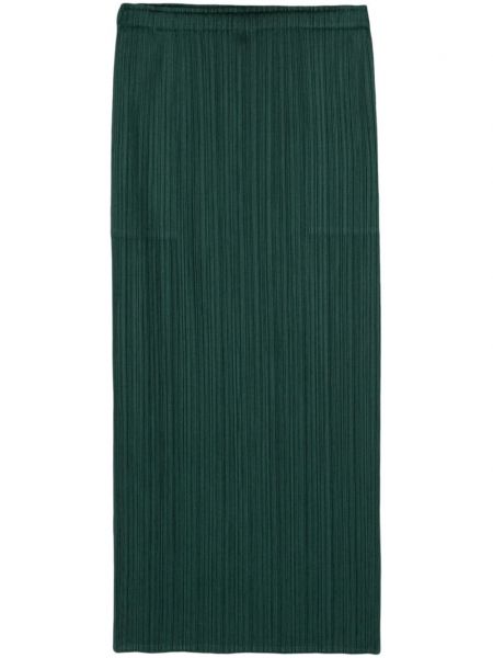 Plisuotas pieštuko formos sijonas Pleats Please Issey Miyake žalia
