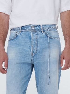 Voľné priliehavé džínsy s rovným strihom Acne Studios modrá