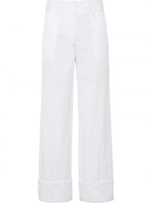 Pantalones bootcut Prada blanco
