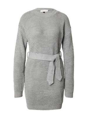 Pletené pletené šaty Femme Luxe sivá