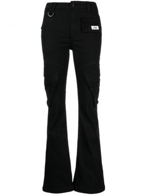 Jeans bootcut taille basse Izzue noir