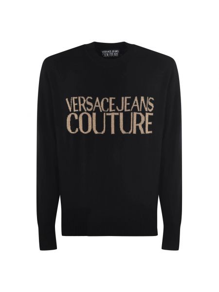 Bluza bawełniana Versace Jeans Couture czarna