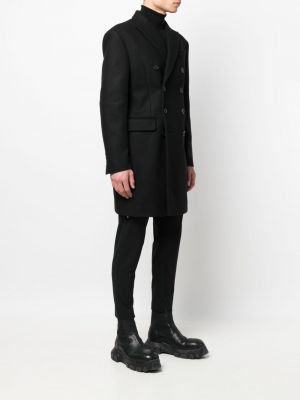 Bavlněný kabát Dsquared2 černý