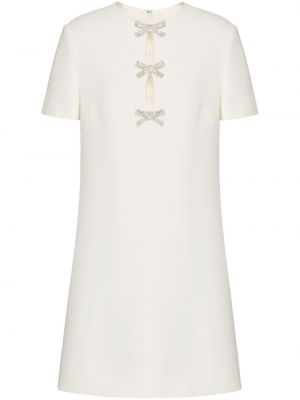 Krepp hímzett ruha Valentino Garavani fehér