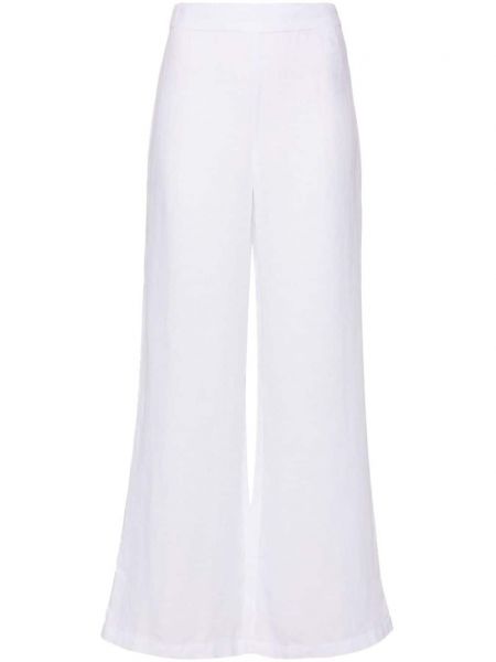 Pantaloni largi de in 120% Lino alb