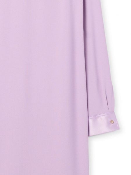 Krepové saténové šaty St. John fialové