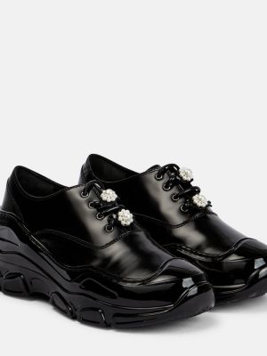Pantofi brogue din piele Simone Rocha negru