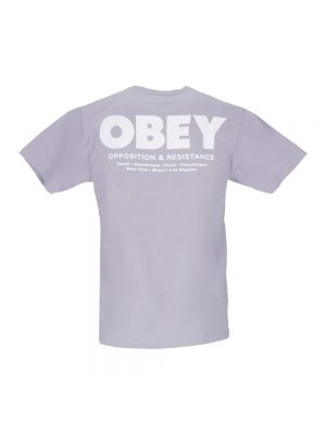 Koszulka Obey fioletowa