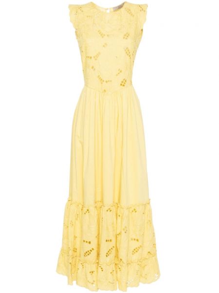 Φουσκωμένο φόρεμα D.exterior κίτρινο