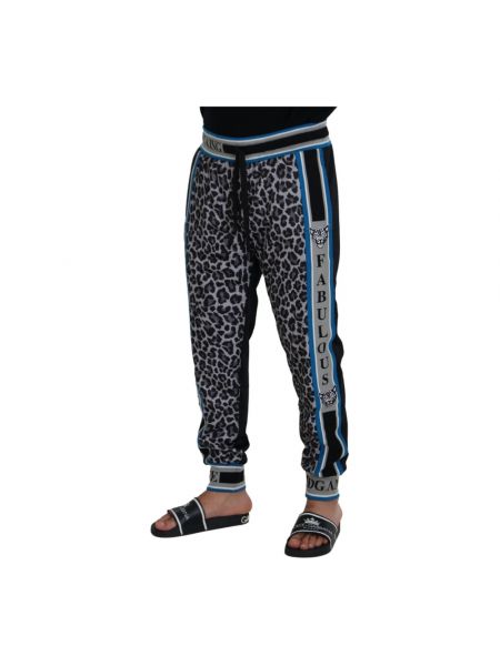 Pantalones de chándal con estampado leopardo Dolce & Gabbana