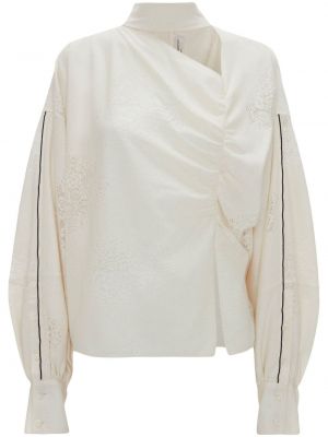 Ασύμμετρη μπλούζα Victoria Beckham λευκό