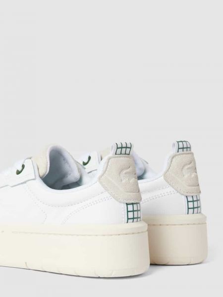 Sneakersy na platformie Lacoste białe