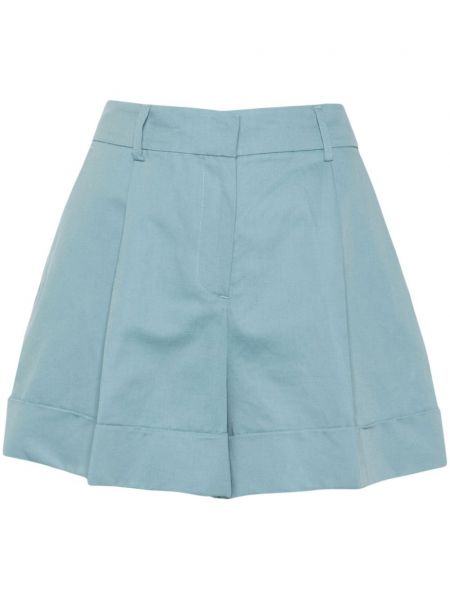 Shorts mit plisseefalten Pt Torino blau