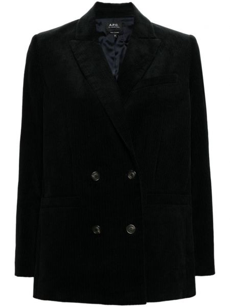 Dobbeltradet blazer A.p.c. sort