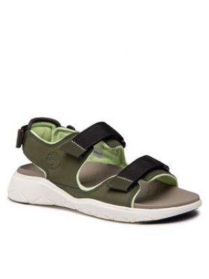 Sandales en cuir Timberland vert