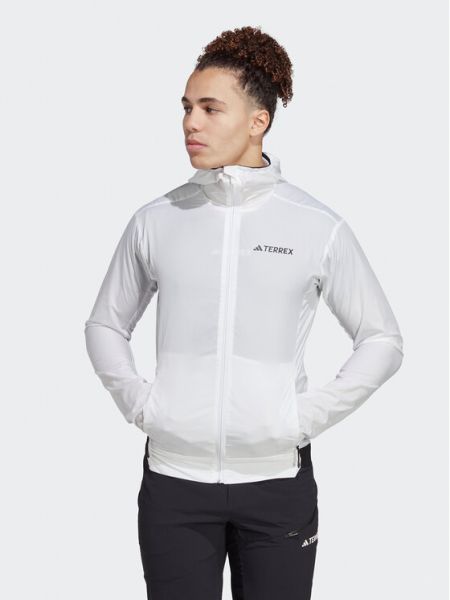 Αντιανεμικό μπουφάν Adidas λευκό