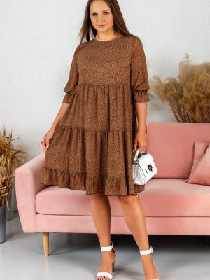 Платье Liza Fashion коричневое