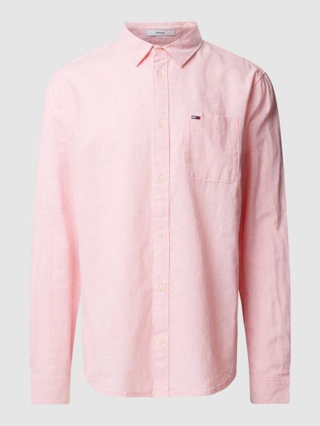 Koszula jeansowa Tommy Jeans różowa