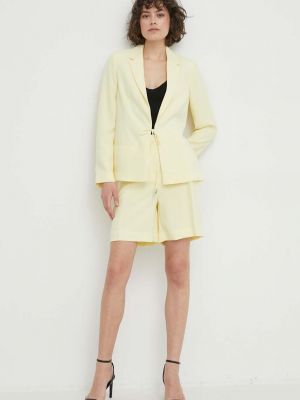 Однотонный пиджак Calvin Klein желтый