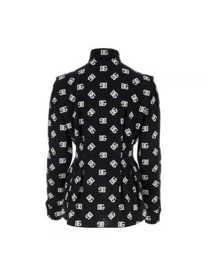 Blusa de seda Dolce & Gabbana negro