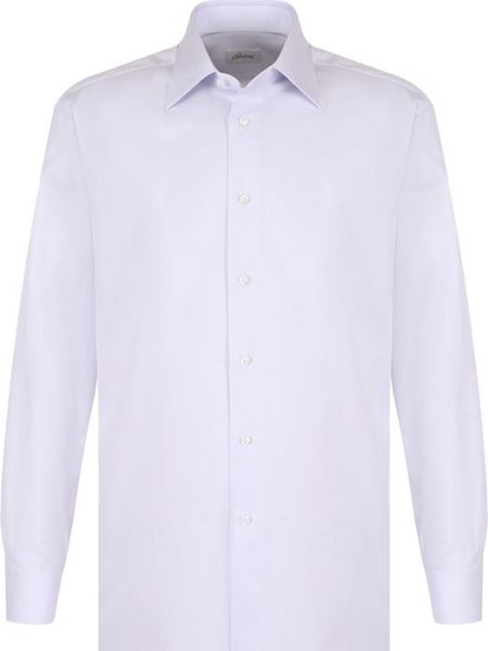 Хлопковая рубашка Brioni белая