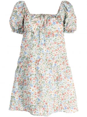 Kleid aus baumwoll mit print B+ab blau